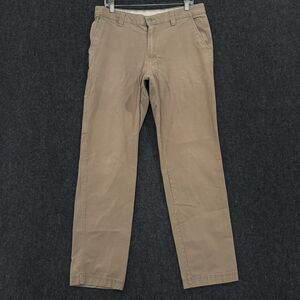 Columbia Flex Roc Pants Mens 34x34 Khaki Brown Regular Fit Hiking Trail Outdoor